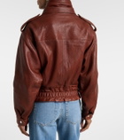 Isabel Marant Aneli leather bomber jacket