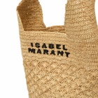 Isabel Marant Women's Praia Small Bag in Natural Black 