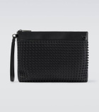 Christian Louboutin Funky stud-embellished leather pouch