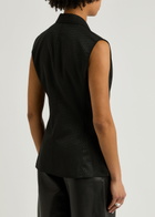 Helmut Lang Modest Jacquard Waistcoat Black