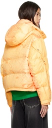 Feng Chen Wang Orange Deconstructed Down Jacket