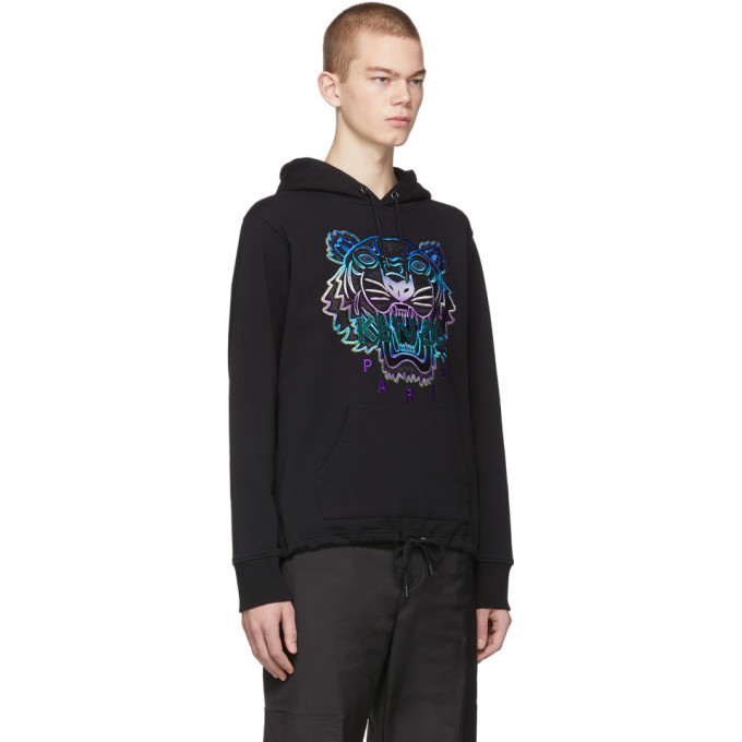 Kenzo Black Limited Edition Holiday Tiger Hoodie Kenzo