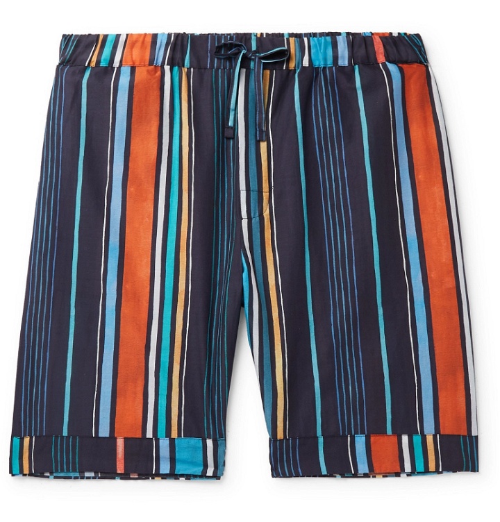 Photo: Desmond & Dempsey - Striped Cotton Pyjama Shorts - Multi