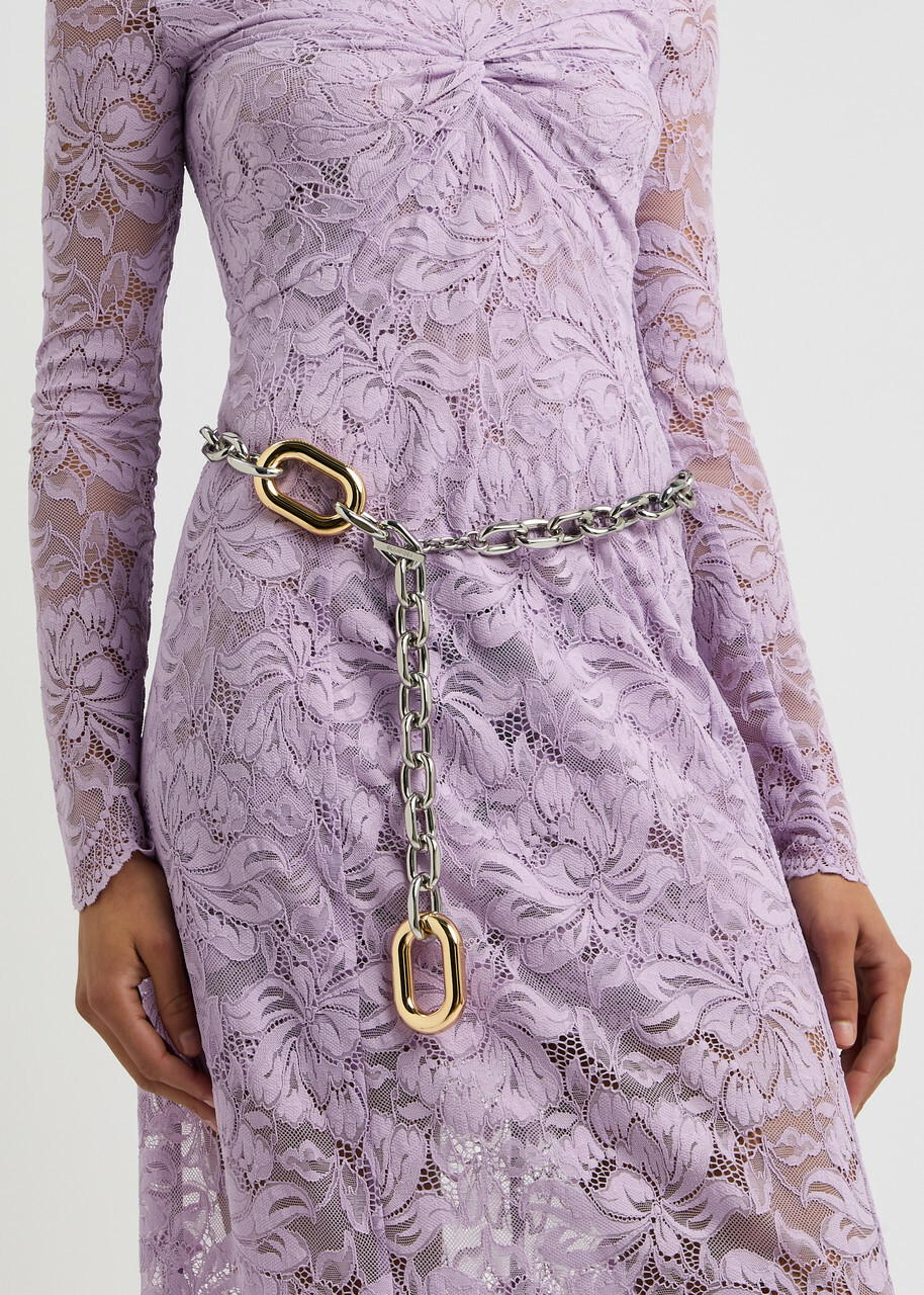Rabanne XL Link Two-tone Chain Belt - Silver - One Size