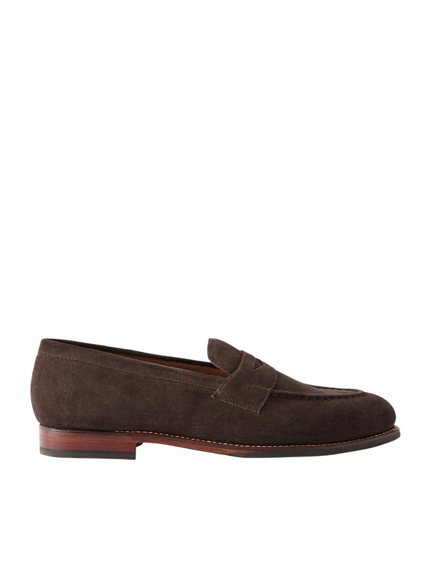 Photo: Grenson - Lloyd Suede Loafers - Brown