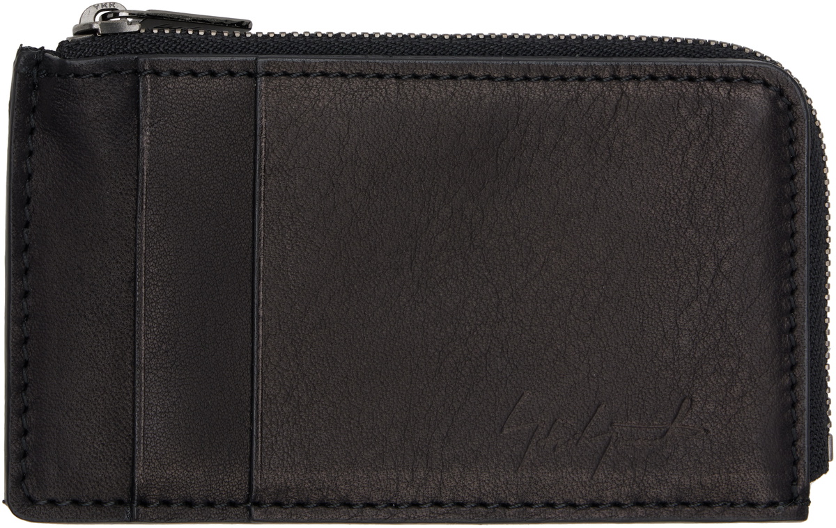 YOHJI YAMAMOTO Black Mini Card Wallet