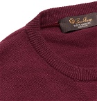 Loro Piana - Slim-Fit Baby Cashmere Sweater - Burgundy