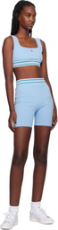 Casablanca Blue Seamless Cropped Tank Top