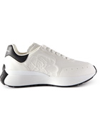 Alexander McQueen - Exaggerated-Sole Logo-Embossed Leather Sneakers - White