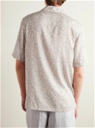 Agnona - Camp-Collar Printed Lyocell Shirt - Neutrals