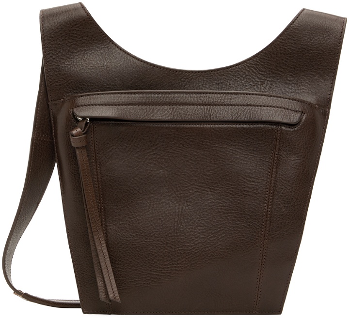 Photo: LEMAIRE Brown Pocket Messenger Bag