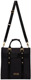 Versace Jeans Couture Black Baroque Buckle Tote