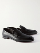 Zegna - L'Asola Leather Penny Loafers - Black