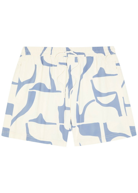 Photo: Raith Massira Patterned Woven Swim Shorts Cream