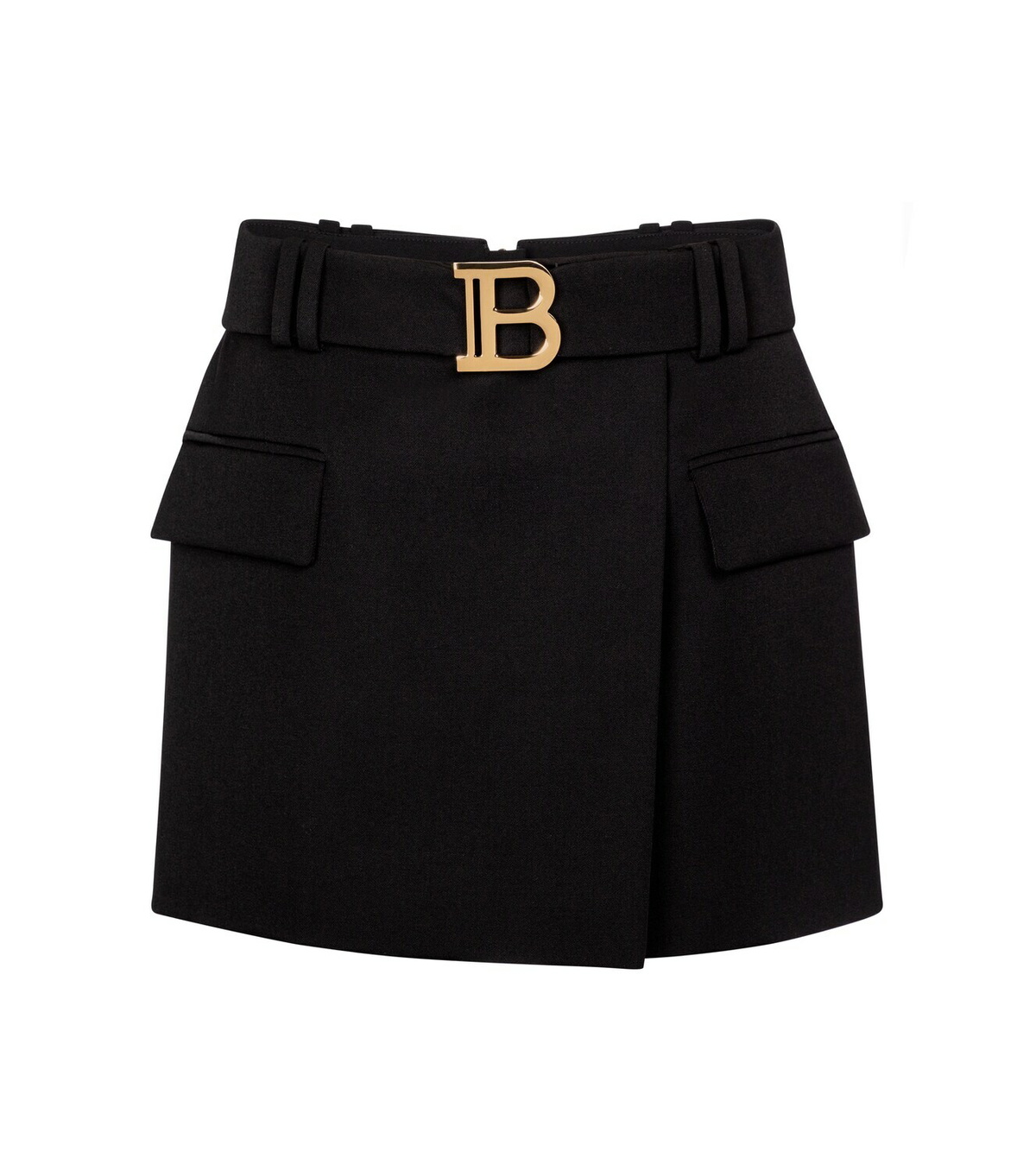 Balmain Belted low-rise wool miniskirt Balmain Balmain Belted low-rise wool miniskirt Balmain