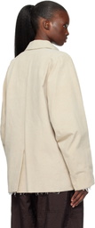 Lauren Manoogian Beige Canvas Work Jacket