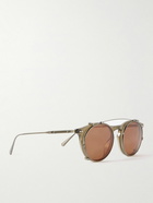 Brunello Cucinelli - Eduardo Round-Frame Acetate and Silver-Tone Sunglasses