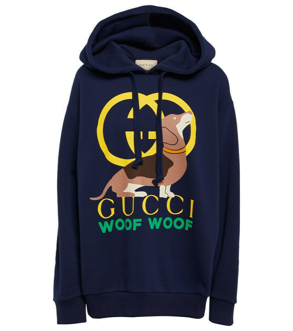 Gucci - Interlocking G printed cotton hoodie Gucci