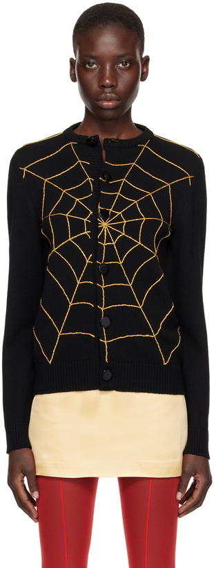 Photo: Ernest W. Baker Black Spider Web Cardigan