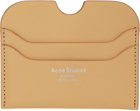 Acne Studios Beige Stamp Card Holder