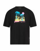 Palm Angels Mens T-shirt in Black