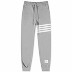 Thom Browne Men's Engineered Stripe Sweat Pant in Light Grey