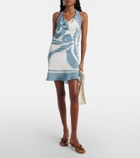 SIR Lilou halterneck silk minidress