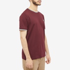 Fred Perry Authentic Men's Twin Tipped T-Shirt in Oxblood