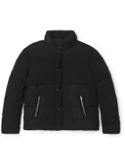 SAINT LAURENT - Quilted Wool and Cotton-Blend Corduroy Down Jacket - Black