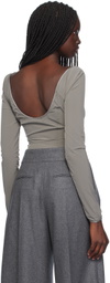 Paris Georgia Gray Underwire Bodysuit