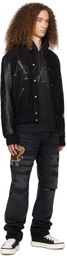 AMIRI Black Staggered Hoodie