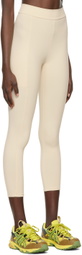 Live the Process Off-White Crystal Sport Leggings