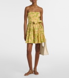 Poupette St Barth Christine cotton bandeau minidress