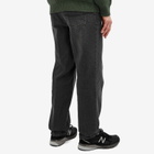 Uniform Bridge Men's 5 Pocket Straight Denim Pants in Black Washed