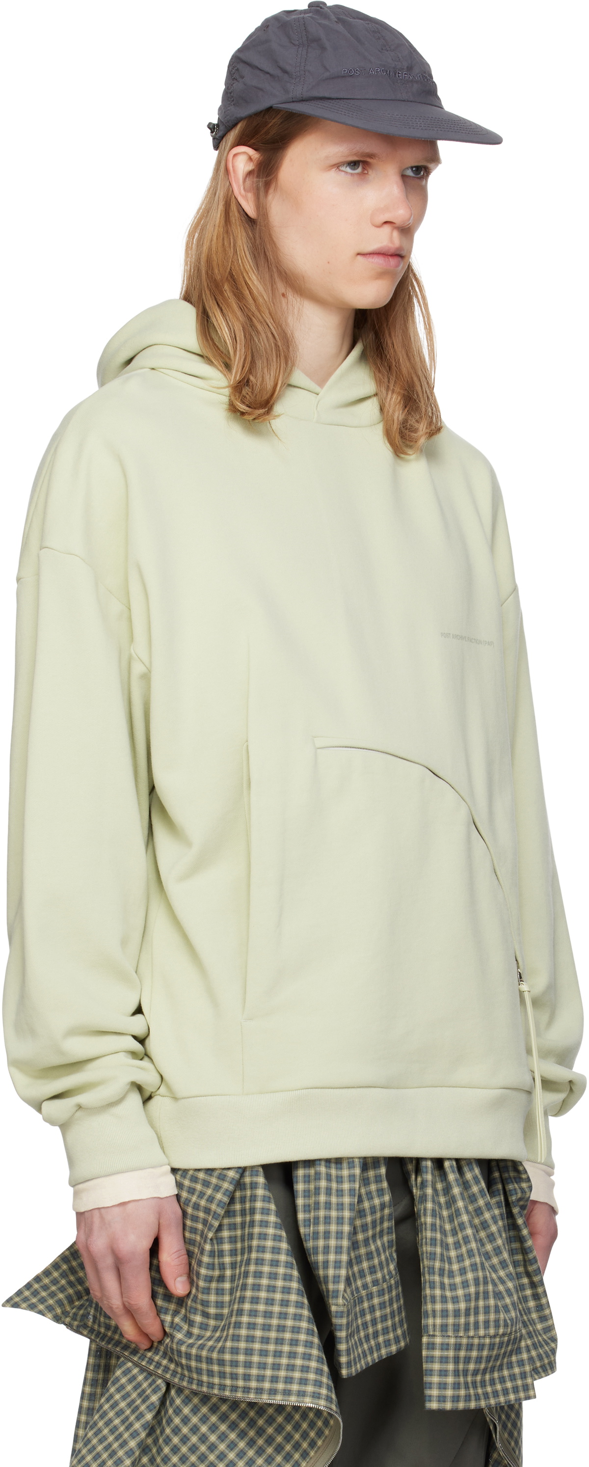 POST ARCHIVE FACTION (PAF) Yellow 8.0 Center Hoodie