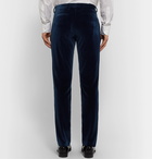 Paul Smith - Midnight-Blue Velvet Tuxedo Trousers - Blue