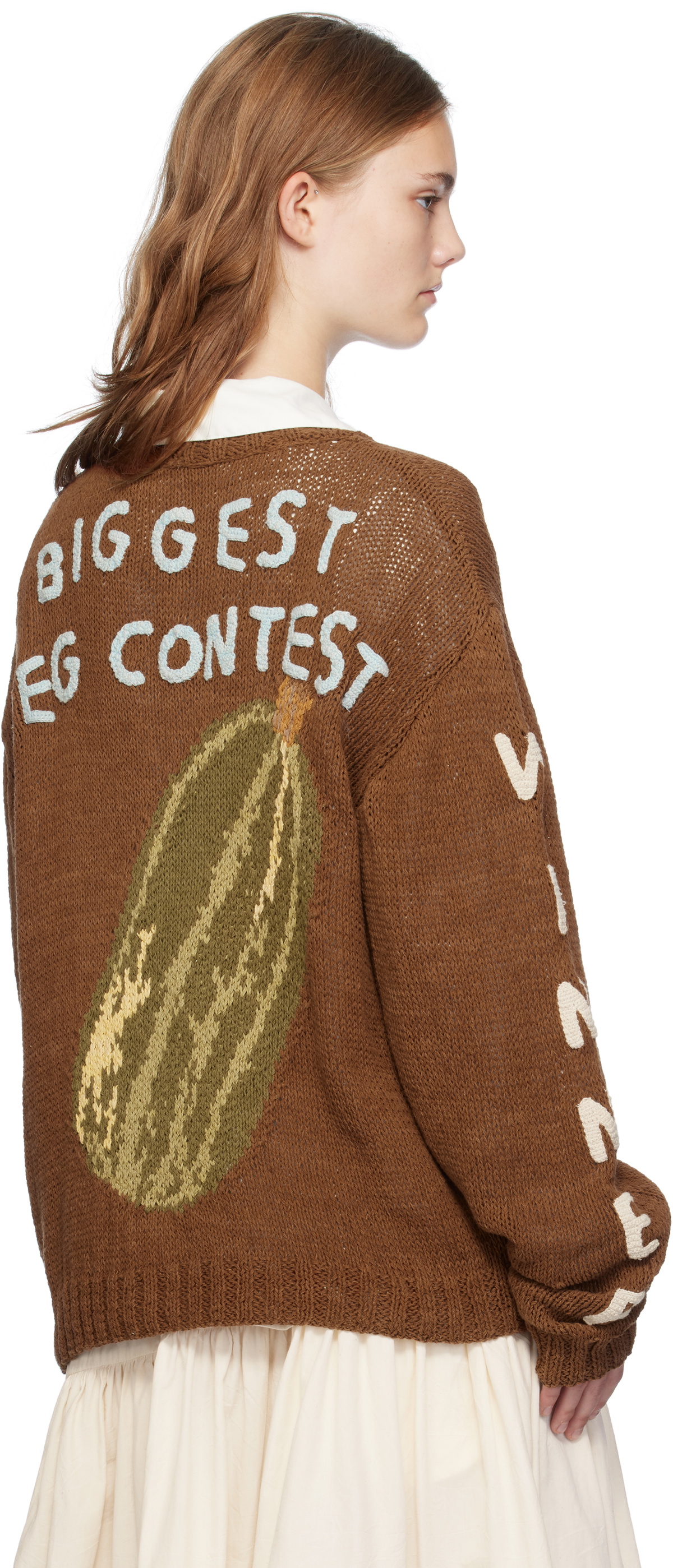 Story mfg. Brown Twinsun Knit Cardigan