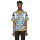 Dolce and Gabbana Multicolor Silk Tempio Shirt
