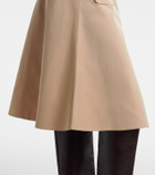 Dorothee Schumacher Luxury Layer belted cotton-blend midi skirt