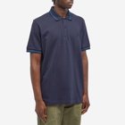 Fred Perry Men's Twin Tipped Polo Shirt - Made in England in Navy/Petrol Blue/French Navy
