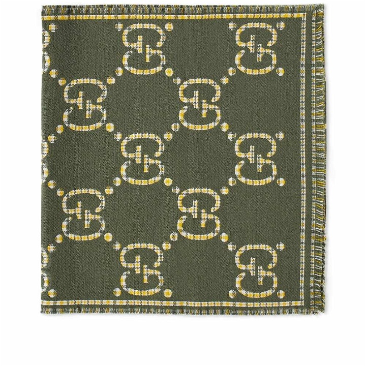Photo: Gucci Men's GG Scarf in Olive