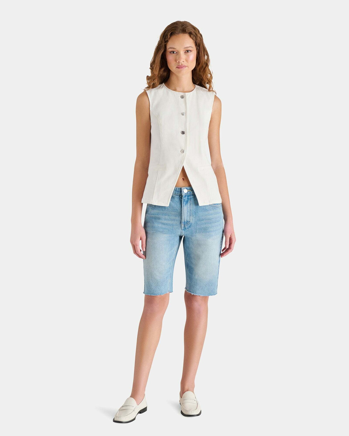 Steve Madden Wesley Top in White