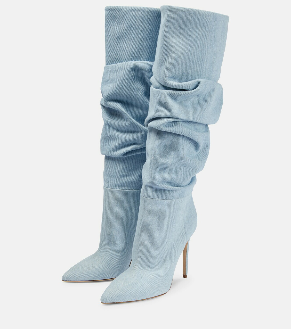 Paris Texas - Slouchy denim knee-high boots Paris Texas