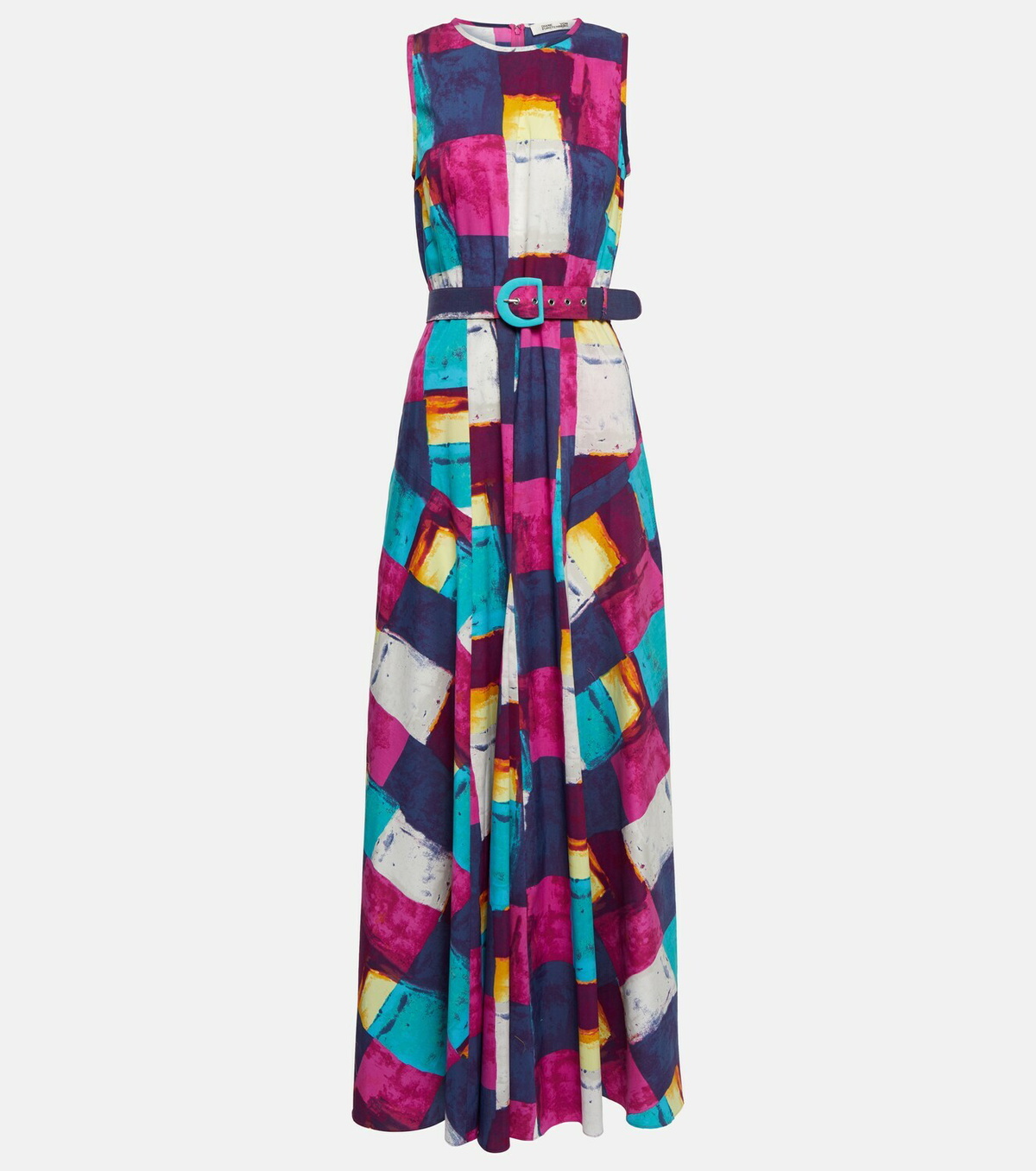 関税込■DIANE von FURSTENBERG■Elliot ベルト付きマキシドレス Elliot belted maxi dress in green - Diane Von Furstenberg