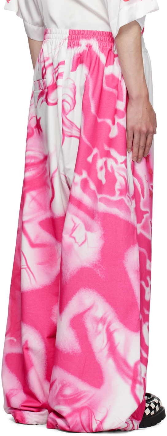 Gerrit Jacob White Airbrushed Track Pants