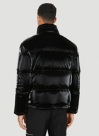 Glossed Padded Jacket in Black