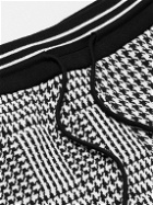 Thom Browne - Tapered Prince of Wales and Houndstooth Cotton Track Pants - Black
