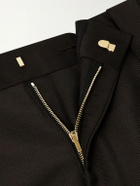 Versace - Straight-Leg Wool and Mohair-Blend Trousers - Brown