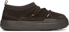 Moon Boot Brown Park Icon Suede Loafers