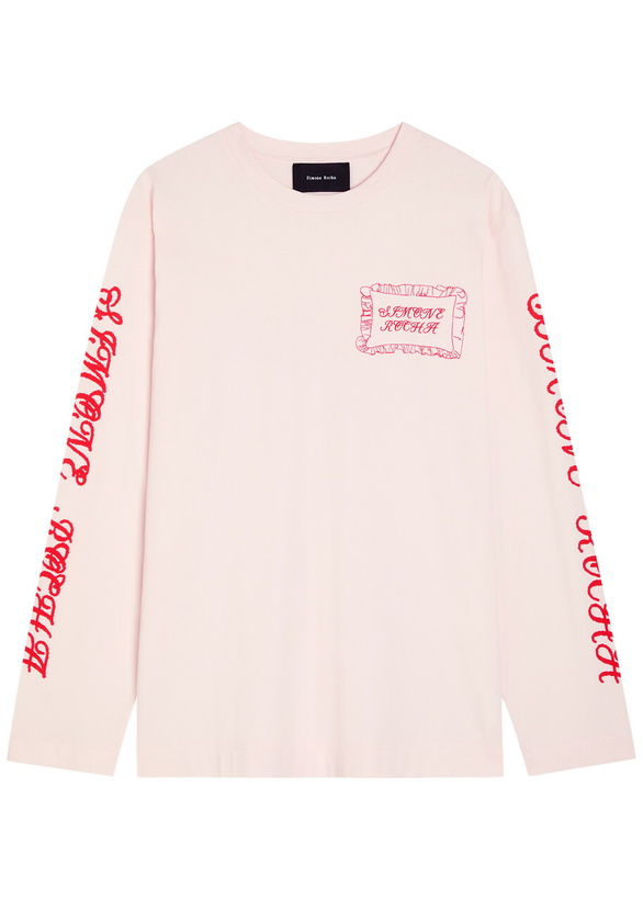 Photo: Simone Rocha Pillowcase Printed Cotton T-shirt Pink